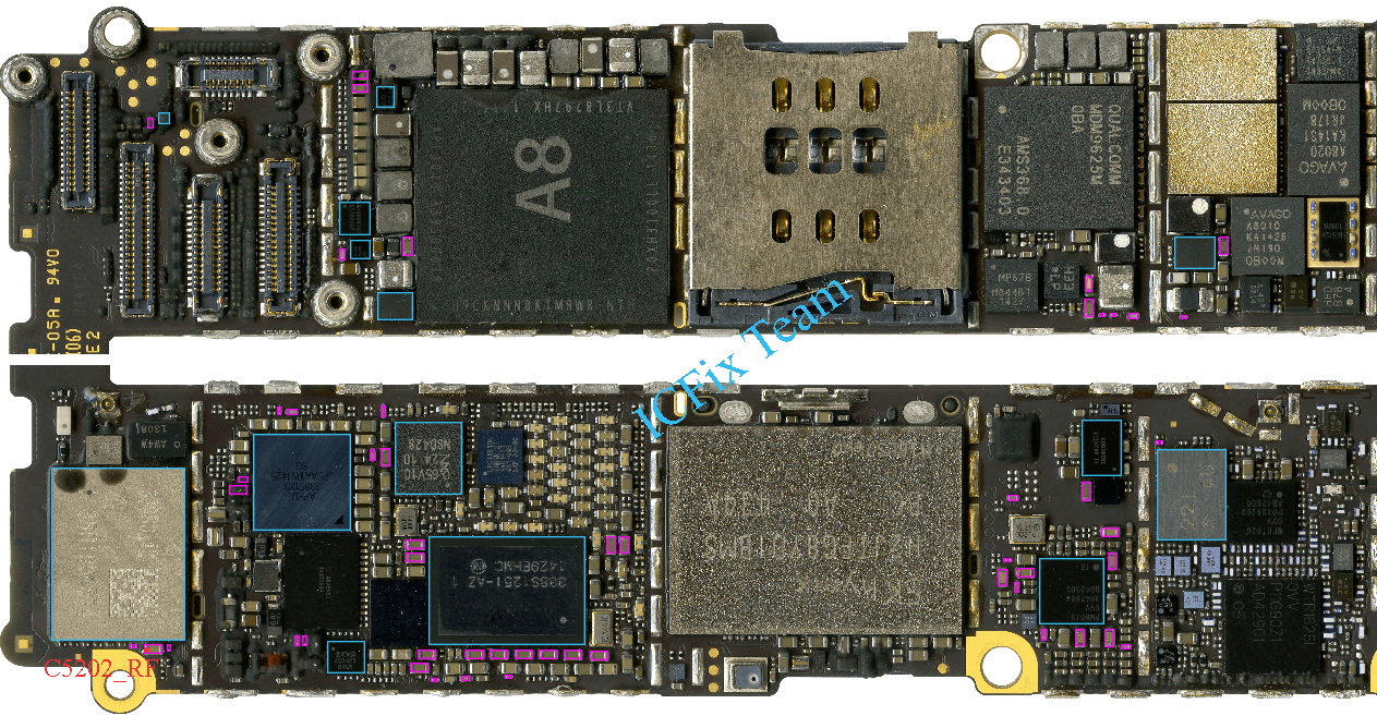 Sửa iPhone 6 Chạm VDD Main
