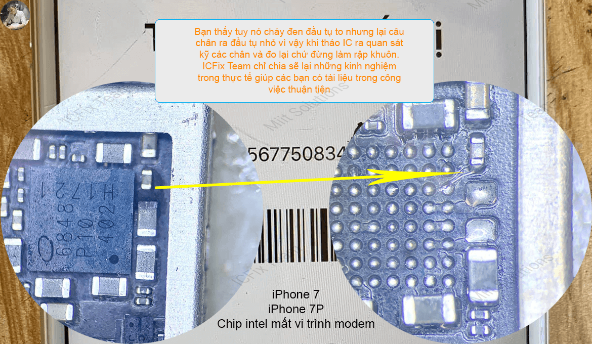  Kinh Nghiệm Sửa iPhone 7 chip inTel Lỗi Active Do iMei 