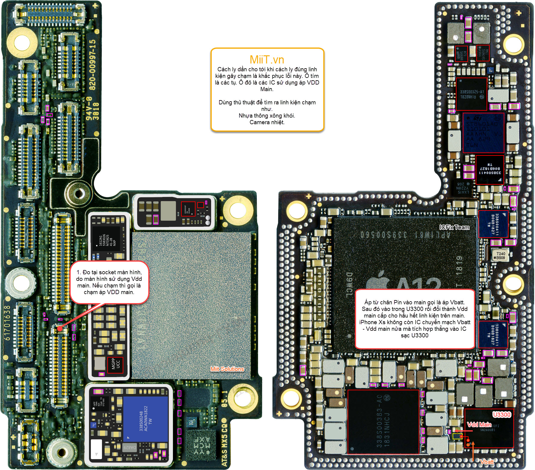 iPhone Xs Mất Nguồn Do Chạm Vdd Main