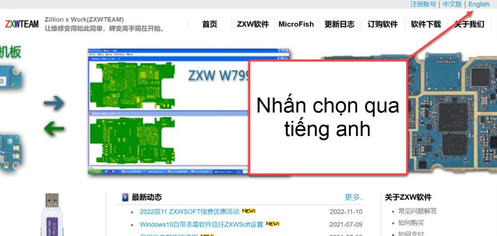 Chọn ngôn ngử